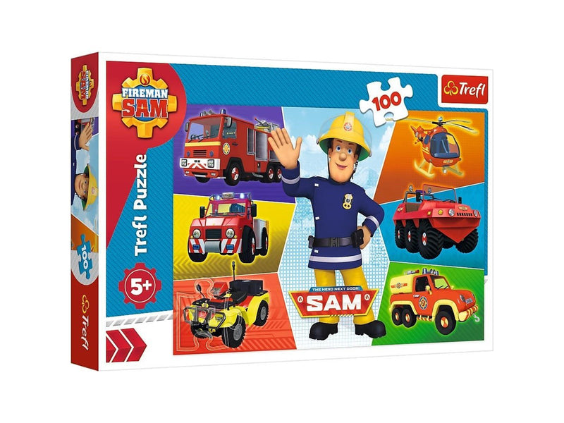 Trefl Puzzle - Fireman Sam - Sams vehicles (100 pieces) Boden
