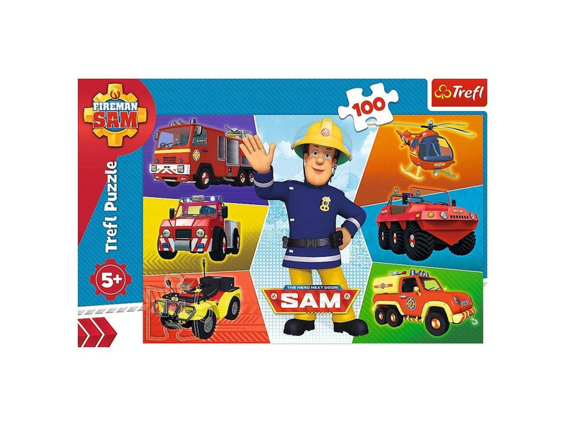Trefl Puzzle - Fireman Sam - Sams vehicles (100 pieces) Boden