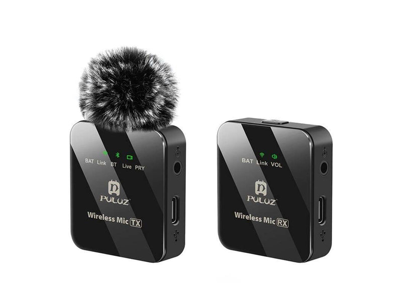 Puluz Wireless Lavalier Microphone 1 TX + 1 RX