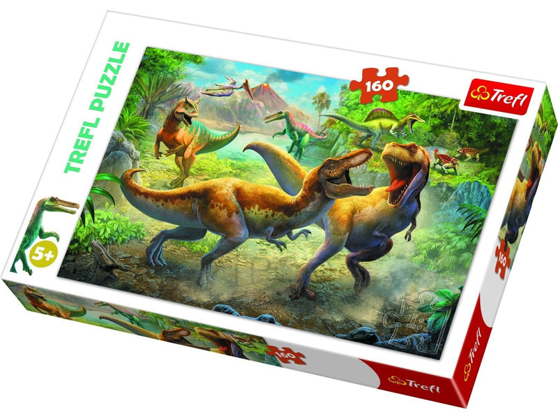 Trefl Puzzle - Fighting Tyrannosaurs (160 pieces) Boden