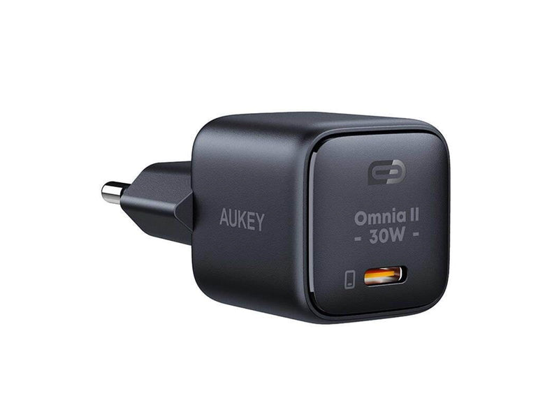 Aukey PA-B1L 30W USB-C Single Port Wall Charger - Black