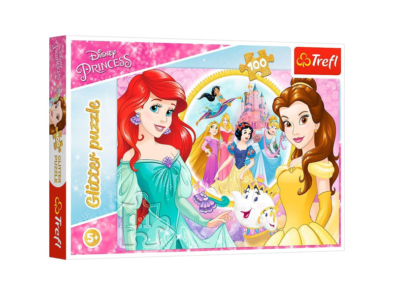Trefl Puzzle - Princess - Glitter - Memories of Bella and Ariel (100 pieces) Boden