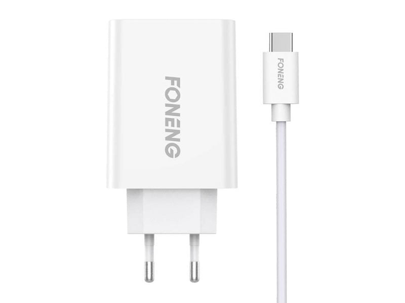 Foneng Fast charger 1x USB EU43+ USB Type C cable