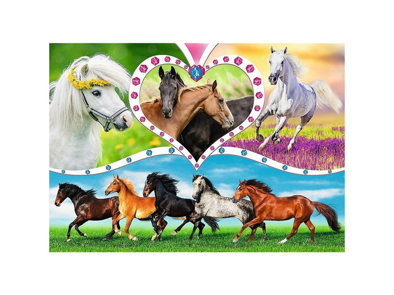 Trefl Puzzle - Beautiful horses (200 pieces) Boden
