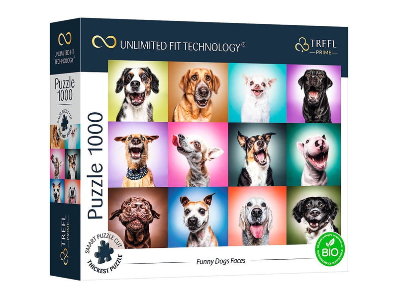 Trefl Puzzle - Unlimited Fit - Funny Dogs Faces (1000 pieces) Boden