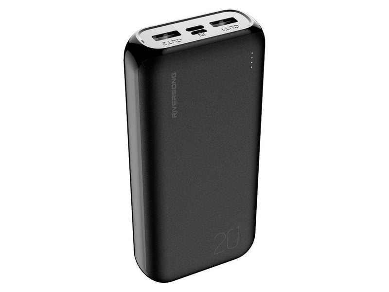 Riversong Vision S20E Pro 20.000 mAh 20W USB-C PD powerbank Black Powerbank (Akku) - schwarz - 20000 mAh