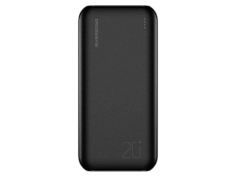 Riversong Vision S20E Pro 20.000 mAh 20W USB-C PD powerbank Black Powerbank (Akku) - schwarz - 20000 mAh