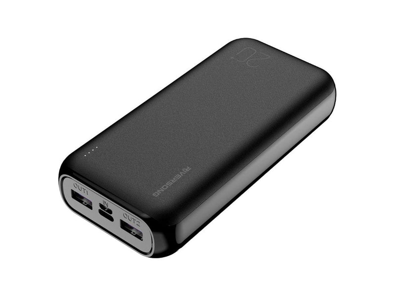 Riversong Vision S20E Pro 20.000 mAh 20W USB-C PD powerbank Black Powerbank (Akku) - schwarz - 20000 mAh