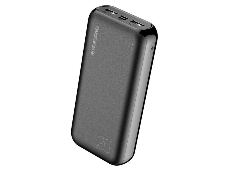 Riversong Vision S20E Pro 20.000 mAh 20W USB-C PD powerbank Black Powerbank (Akku) - schwarz - 20000 mAh
