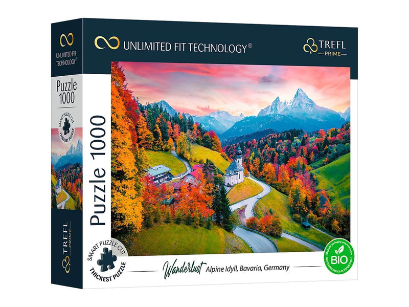 Trefl Puzzle - Unlimited Fit - At the Foot of Alps Bavaria Germany (1000 pieces) Boden