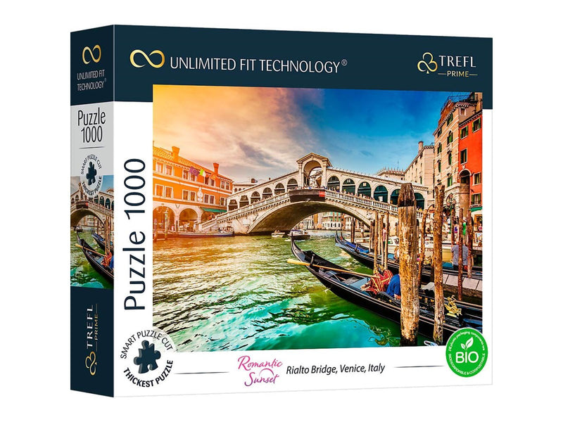 Trefl Puzzle - Unlimited Fit - Rialto Bridge Venice Italy (1000 pieces) Boden