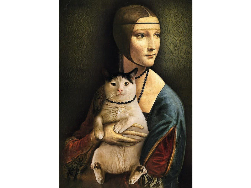 Trefl Puzzle - Lady with a cat (1000 pieces) Boden