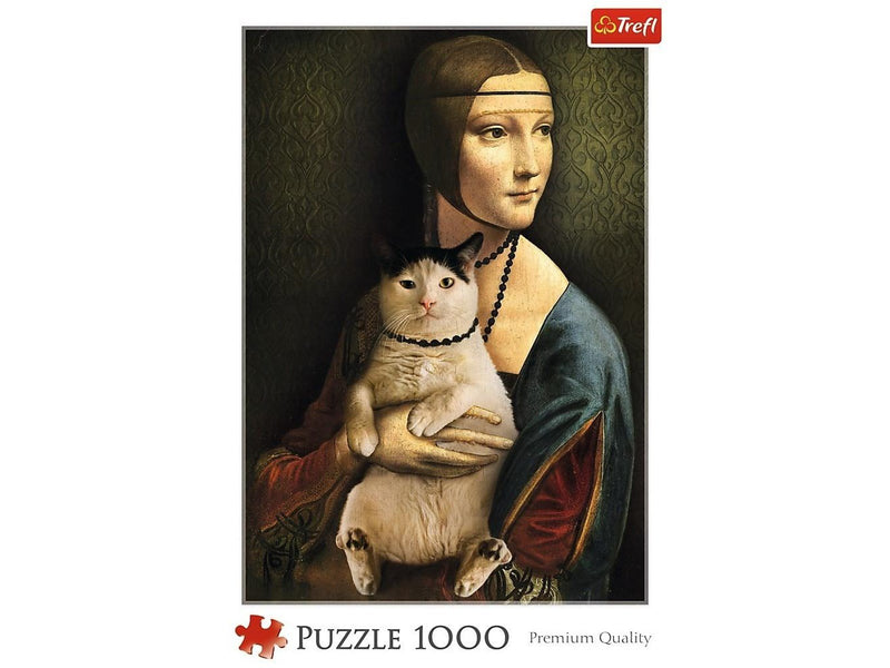 Trefl Puzzle - Lady with a cat (1000 pieces) Boden