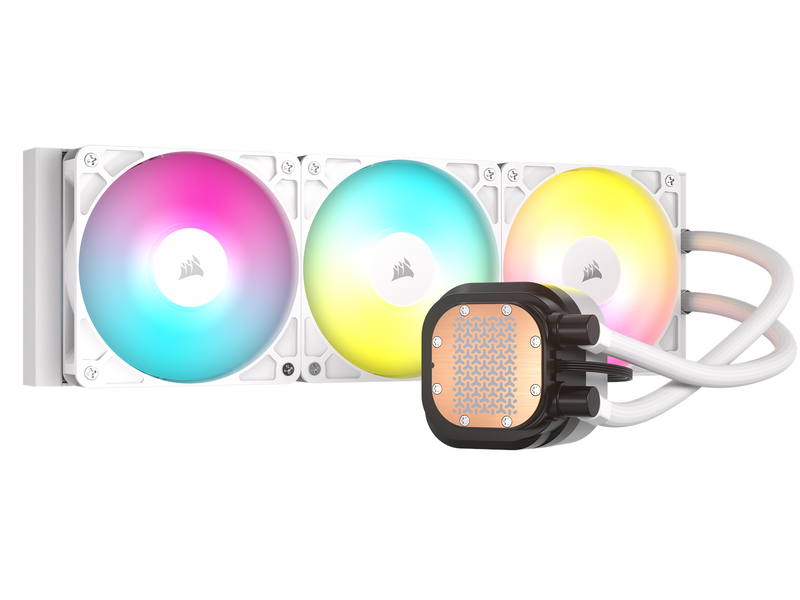 Corsair NAUTILUS 360 ARGB White - CPU-Wasserkühlung - Max 36 dBA