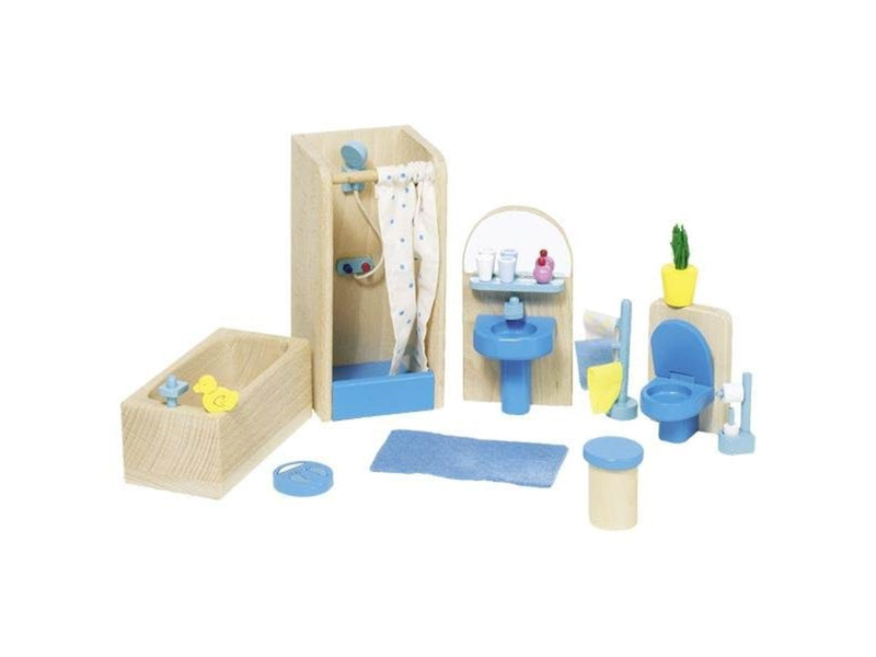 Goki Dollhouse Furniture Bathroom