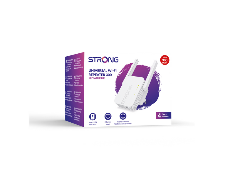 Strong Universal Repeater 300S - Wi-Fi Range Extender - 300 Mbit/s