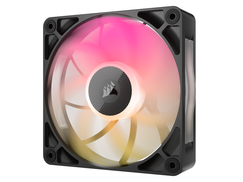 Corsair iCUE LINK RX120 MAX RGB (3-pack) - Gehäuselüfter - 120mm - Schwarz mit RGB LED - 36 dBA