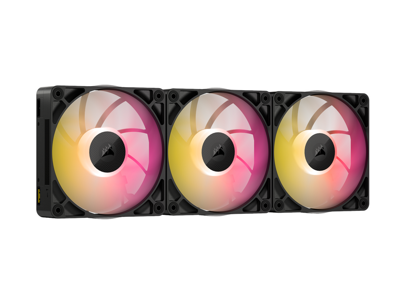 Corsair iCUE LINK RX120 MAX RGB (3-pack) - Gehäuselüfter - 120mm - Schwarz mit RGB LED - 36 dBA