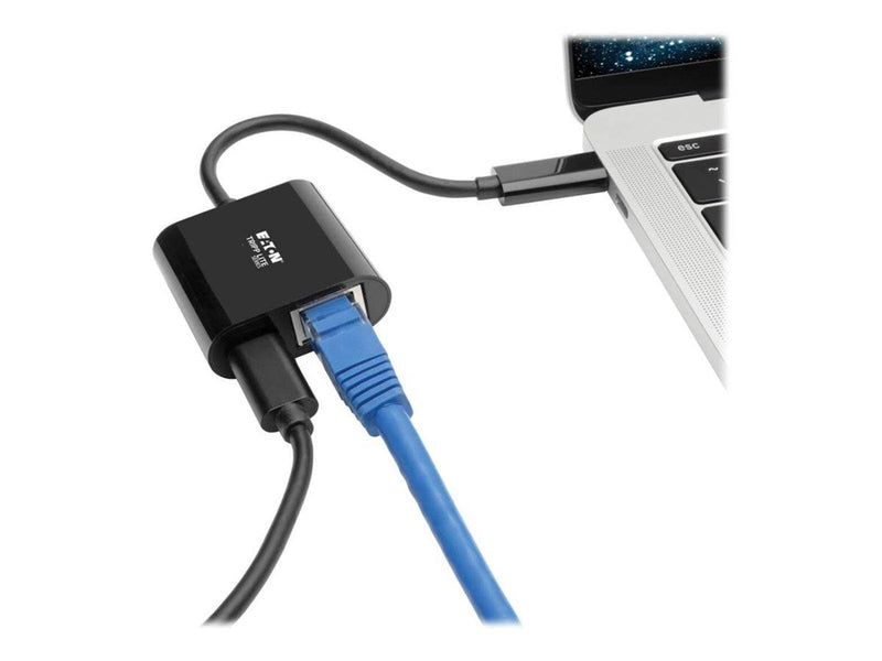 Tripp Lite Eaton  Series USB C to Gigabit Ethernet Adapter USB Type C to Gbe PD Charging