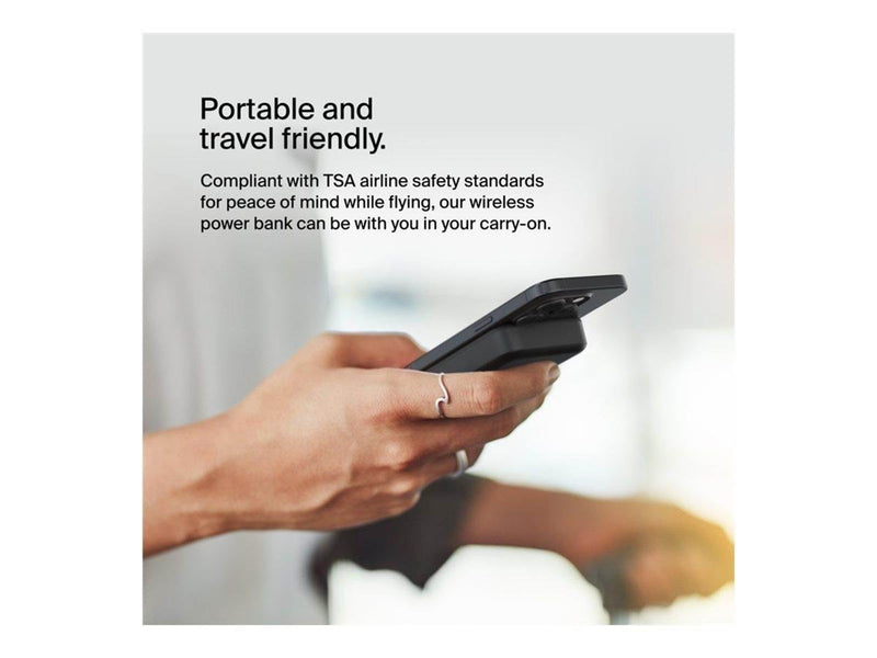 Belkin BoostCharge Pro wireless power bank - magnetic with Qi2 - magnetic 24 pin USB-C - 15 Watt