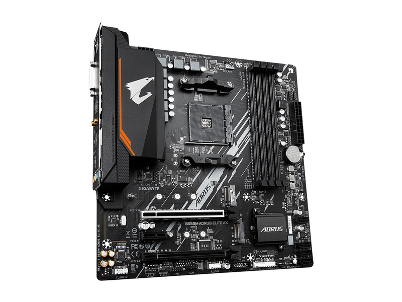 GIGABYTE B550M AORUS ELITE AX Mainboard - AMD B550 - AMD AM4 socket - DDR4 RAM - Micro-ATX