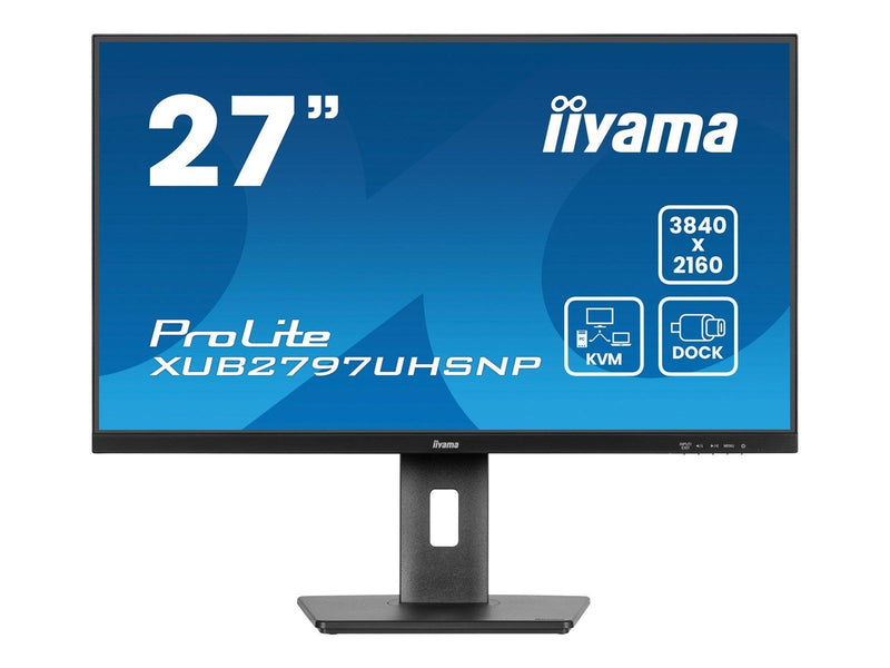 27" iiyama ProLite XUB2797UHSNP-B1 - 3840x2160 - IPS - 96W USB-C