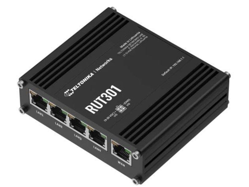 Teltonika RUT301 - router - DIN rail mountable wall-mountable surface-mountable - Router