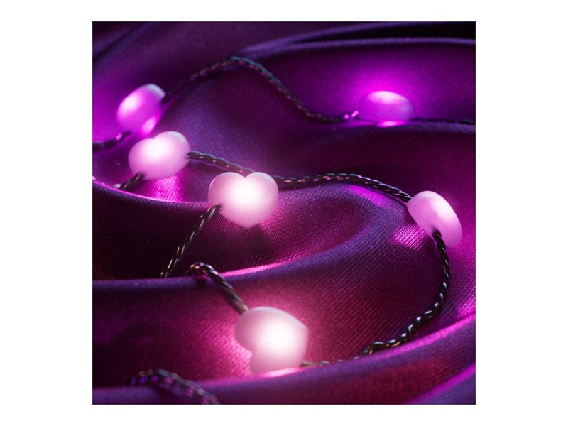 Twinkly Candies - string lights - LED x 200 - 16 million colours - hearts - green
