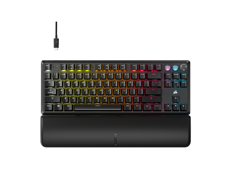 Corsair K70 PRO TKL - MGX Hall Effect - Gaming Tastaturen - Englisch - US - Schwarz