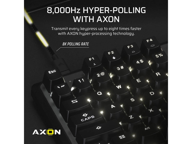 Corsair K70 PRO TKL - MGX Hall Effect - Gaming Tastaturen - Englisch - US - Schwarz