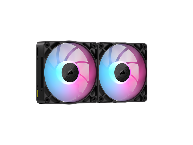 Corsair iCUE LINK RX140 MAX RGB (2-pack) - Gehäuselüfter - 140mm - Schwarz mit RGB LED - 36 dBA