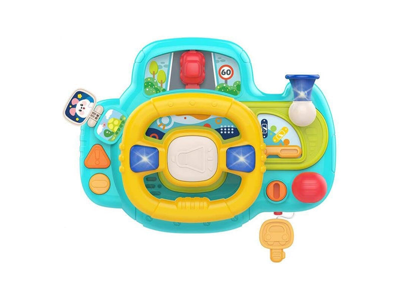 Huanger Interactive steering wheel for children (blue) HE0541