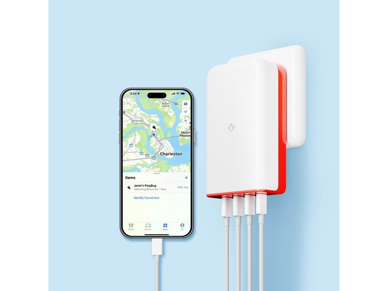 Twelve South PlugBug 120W USB-C charger with Find My capability