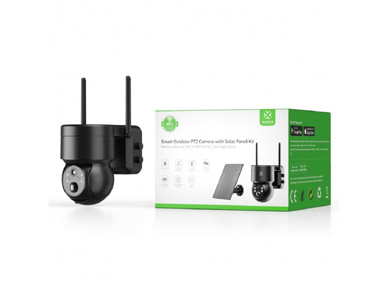 Woox Smart Outdoor wireless PTZ Camera + Solar panel Kit