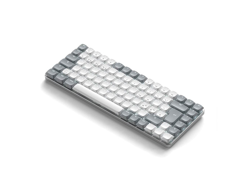 Satechi SM1 Slim Mechanical Backlit Keyboard Nordic Layout - Light Grey - Tastatur - Ohne Ziffernblock - Nordisch - Weiss