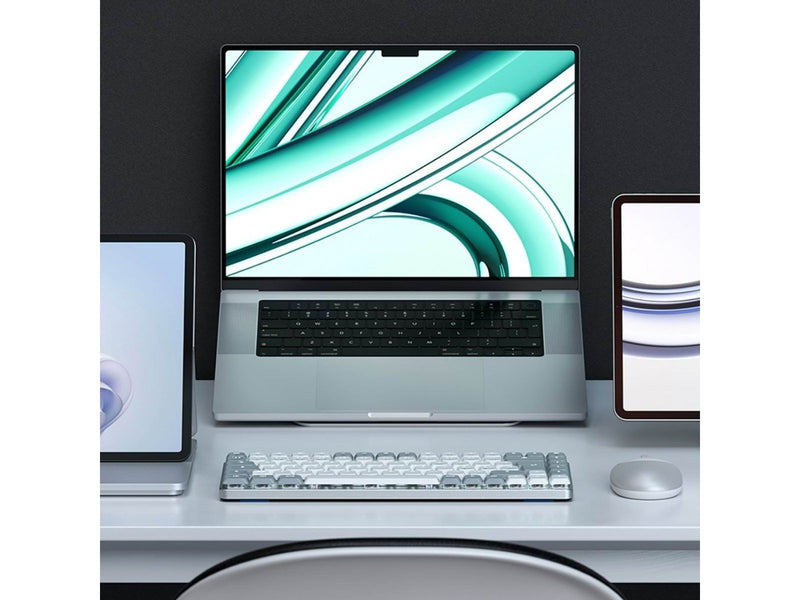 Satechi SM1 Slim Mechanical Backlit Keyboard Nordic Layout - Light Grey - Tastatur - Ohne Ziffernblock - Nordisch - Weiss