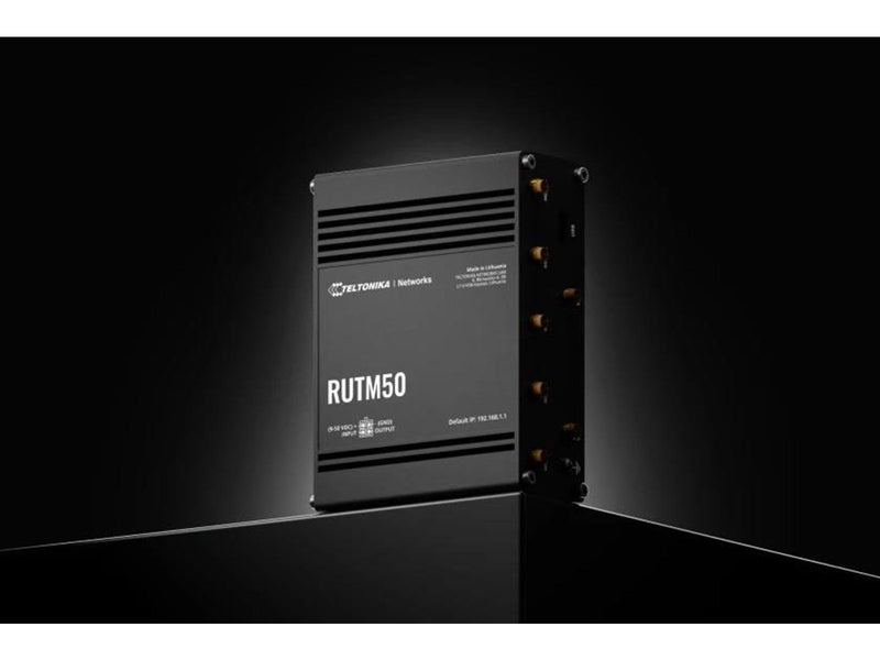 Teltonika RUTM50 - wireless router - Wi-Fi 5 LTE - DIN rail mountable surface-mountable - Wireless router 802.11a/b/g/n/Wi-Fi 5
