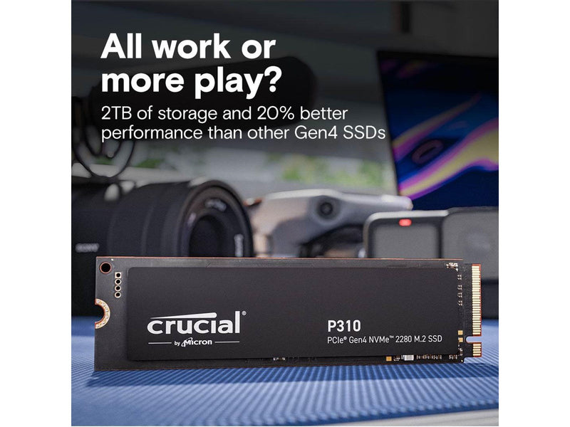 Crucial P310 SSD - 2TB - Ohne Kühlkörper - M.2 2280 - PCIe 4.0