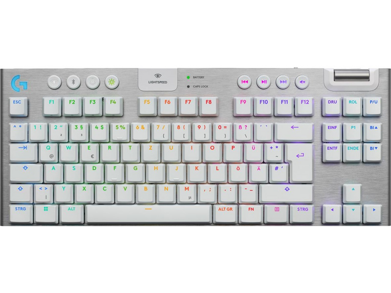 Logitech G915 X LIGHTSPEED TKL - Tactile - 80 % (TKL) - Gaming Tastaturen - Deutsch - Weiss