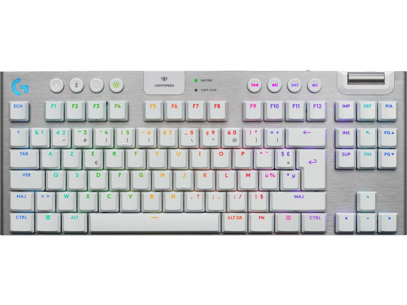 Logitech G G915 X LIGHTSPEED - TKL - 80 % (TKL) - Gaming Tastaturen - Französisch - Weiss