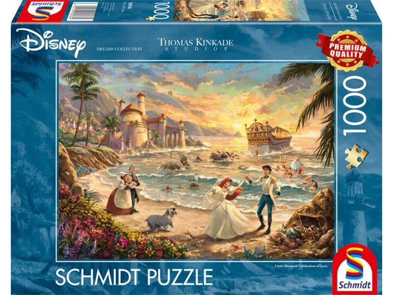 Schmidt Puzzle - Thomas Kinkade: Disney - Little Mermaid Celebration of Love (1000)