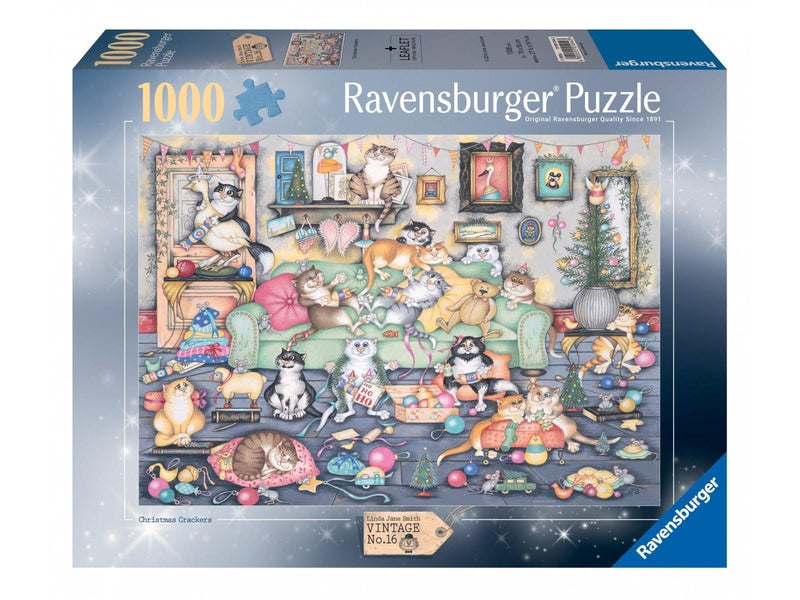 Ravensburger Crazy Cats Christmas Crackers 1000p