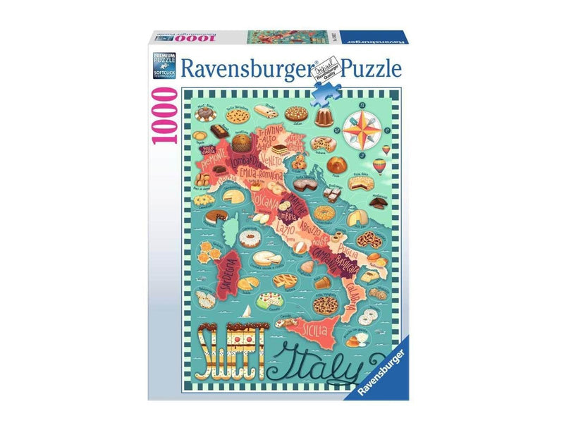 Ravensburger Map of Italy - Sweet 1000p