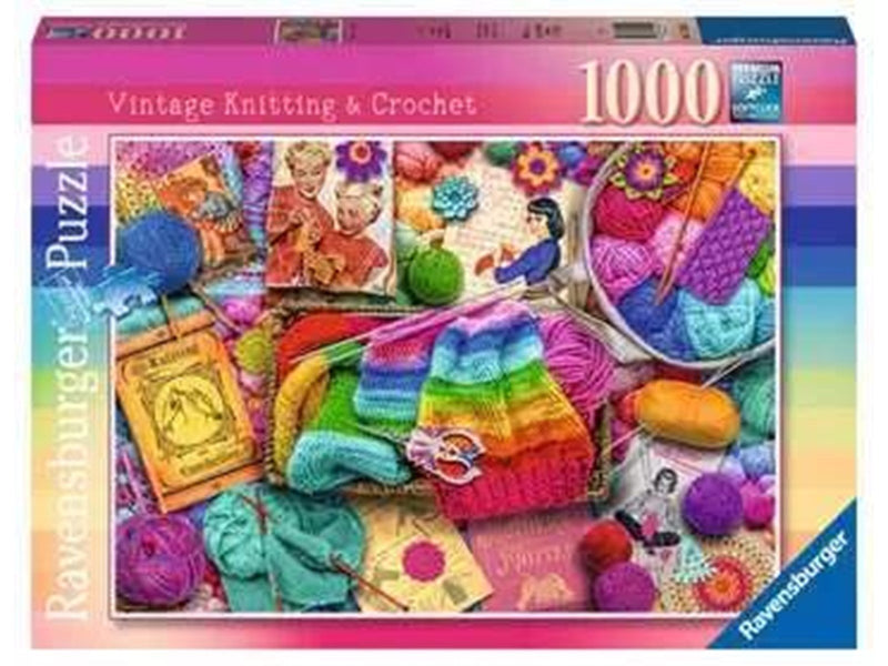 Ravensburger Vintage Knitting & Crochet 1000p