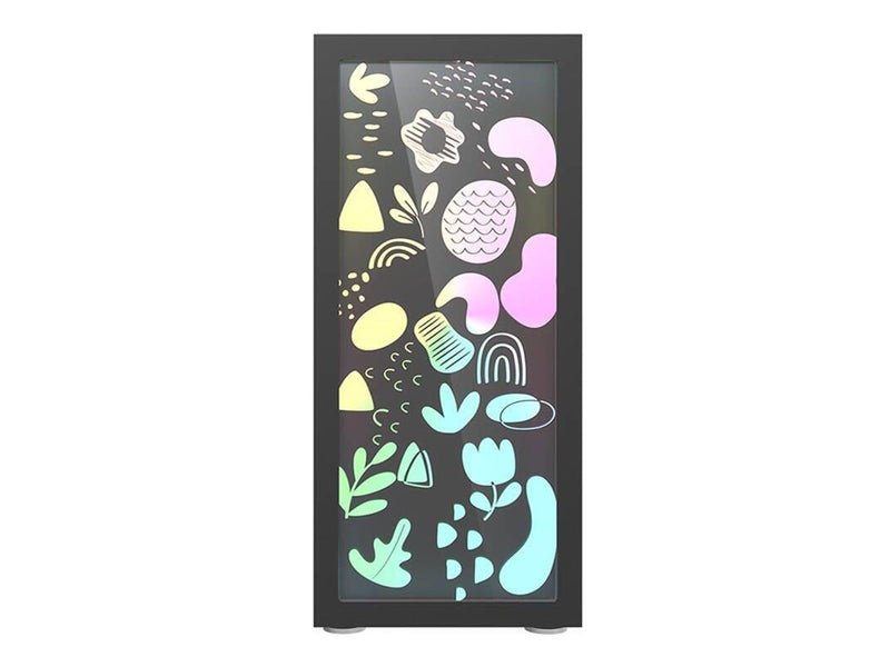 Darkflash Computer Case DK210 Graffiti (black) - Gehäuse - Miditower - Schwarz