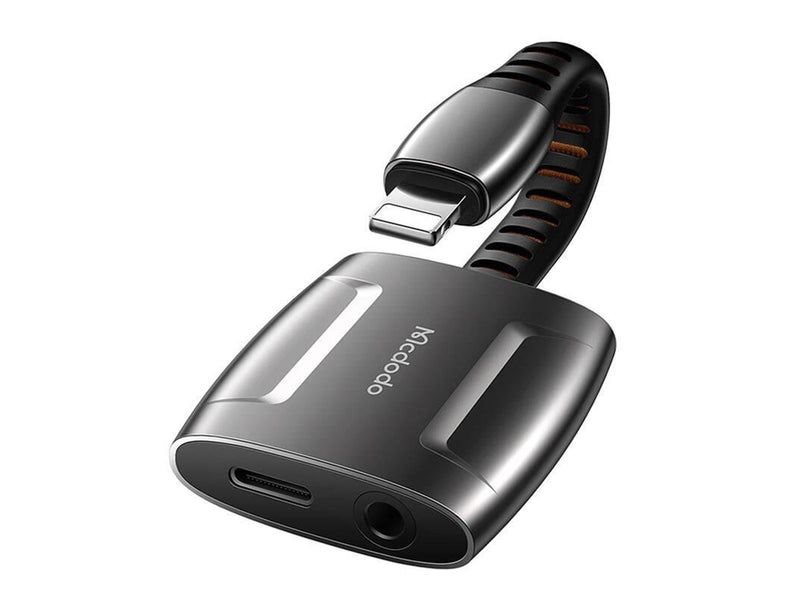 Mcdodo Lightning to Lightning + AUX 3.5mm mini jack adapter CA-6340 (black) USB-Hubs