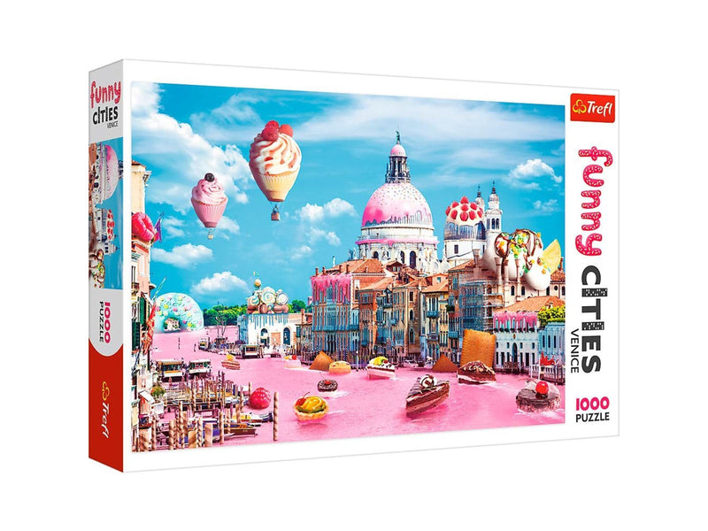 Trefl Puzzle - Funny Cities - Sweets in Venice (1000 pieces) Boden