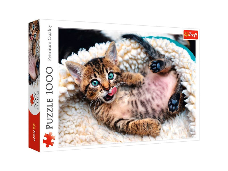 Trefl Puzzle - Cheerful kitten (1000 pieces) Boden