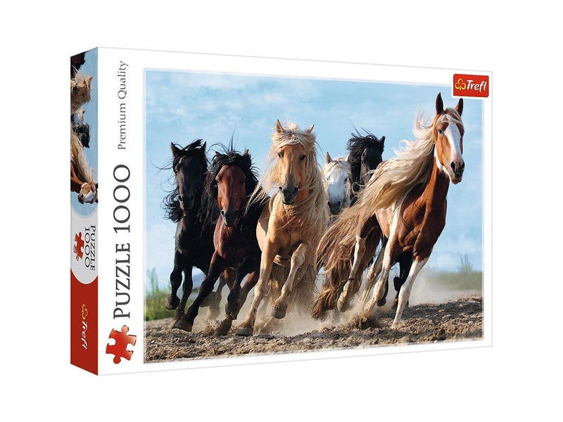 Trefl Puzzle - Galloping horses (1000 pieces) Boden