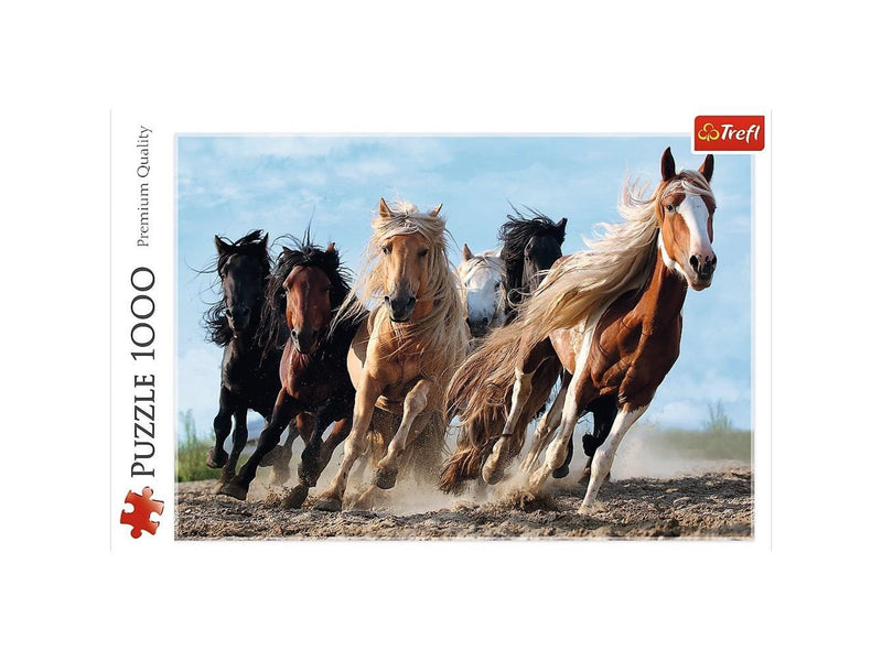 Trefl Puzzle - Galloping horses (1000 pieces) Boden
